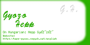 gyozo hepp business card